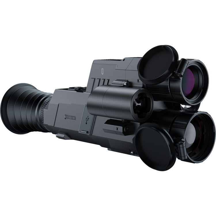 pard usa PARD Landsat 640 45 Compact LRF Dual Spectral Scope with 45mm Lens and 850nm IR, 800x800 IPS LCD - PARD