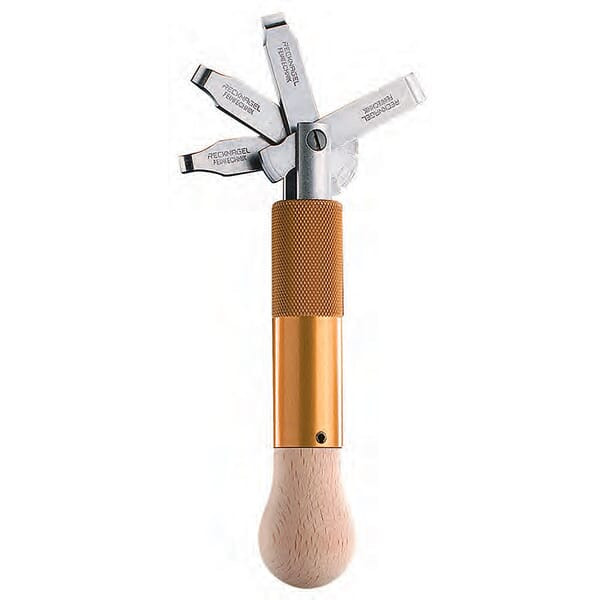 ERA-TAC ERATAC Gunsmith Gold Screwdriver w/ 4 Blades Included, Sizes: 4mm, 5mm, 6mm, 8mm, Handle: Nutwood, Housing: Aluminum 00100-0020 - ERA-TAC