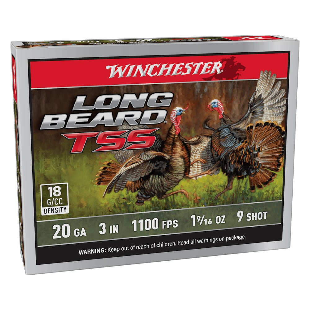 Winchester 20ga 3" #9 Long Beard TSS 1-5/8oz Shells Case of 10 LBTSS2039 - Winchester