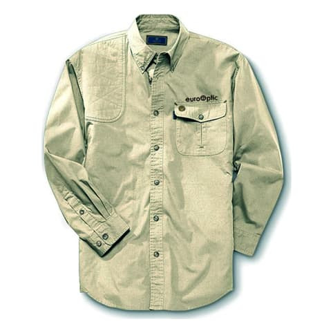 Field Shirt Long Sleeve Tan Eurooptic Logo XL - Eurooptic