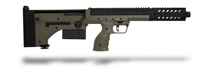 Desert Tech SRS Covert Rifle 308 Win 16 Inch Barrel Black Receiver Flat Dark Earth Stock