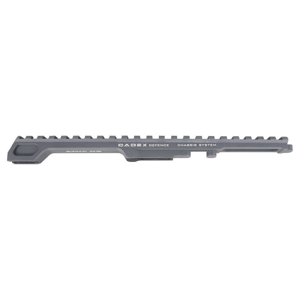 Cadex Defense Standard Receiver Top Rail 8-40 Screws Gray STK-TR-235-GRY - Cadex Defense