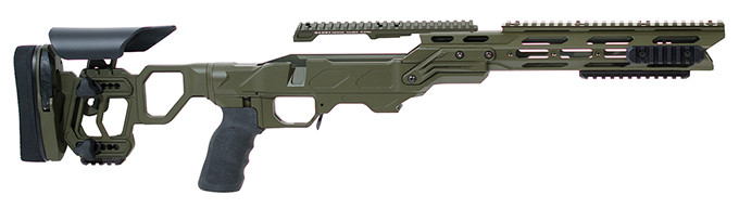 Cadex Defense Cadex Field Tactical with Skeleton Buttstock (for Remington 700) Short Action OD Green in Olive Drab Green - Cadex Defense