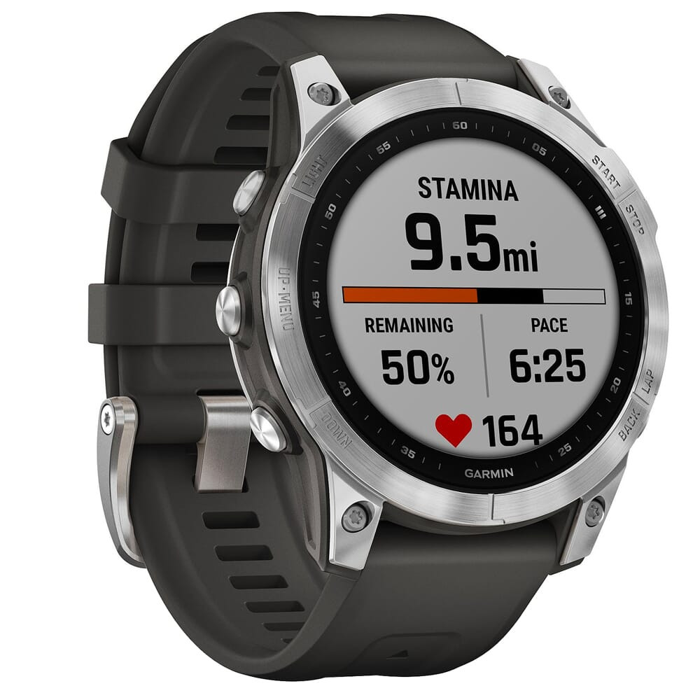 Garmin fenix 7 Silver w/Graphite Band Smartwatch 010-02540-00 - Garmin