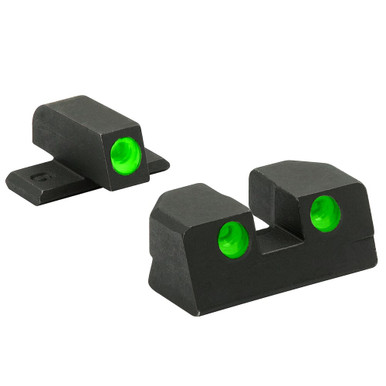Meprolight USA Meprolight Tru-Dot Sig Sauer .40/.45ACP Fixed Green Rear/Front Tritium Illum Pistol Sight Set 0101293101 - Meprolight USA