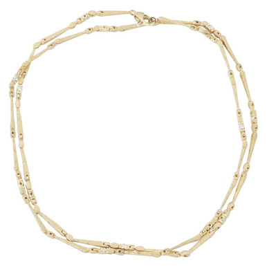 Alex Sepkus 18K Diamond "Sticks and Stones" 32" Necklace with 29 Diamonds (0.86ct) N-39D32 - Alex Sepkus