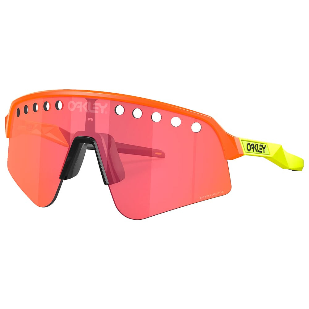 Oakley Sutro Lite Sweep Matte Orange/Neon Yellow w/Vented PRIZM Trail Torch Lenses OO9465-0839 - Oakley