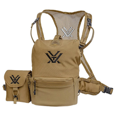 Vortex Optics Vortex GlassPak Pro Large Binocular Harness for Most 50mm-56mm Binoculars w/Case, Comfort Neck Strap, Tethered Lens Cloth, & LRF Pouch - Vortex Optics