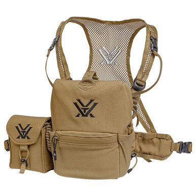 Vortex Optics Vortex GlassPak Pro Small Binocular Harness for Most 42mm or Smaller Binoculars w/Case, Comfort Neck Strap, Tethered Lens Cloth, & LRF - Vortex Optics