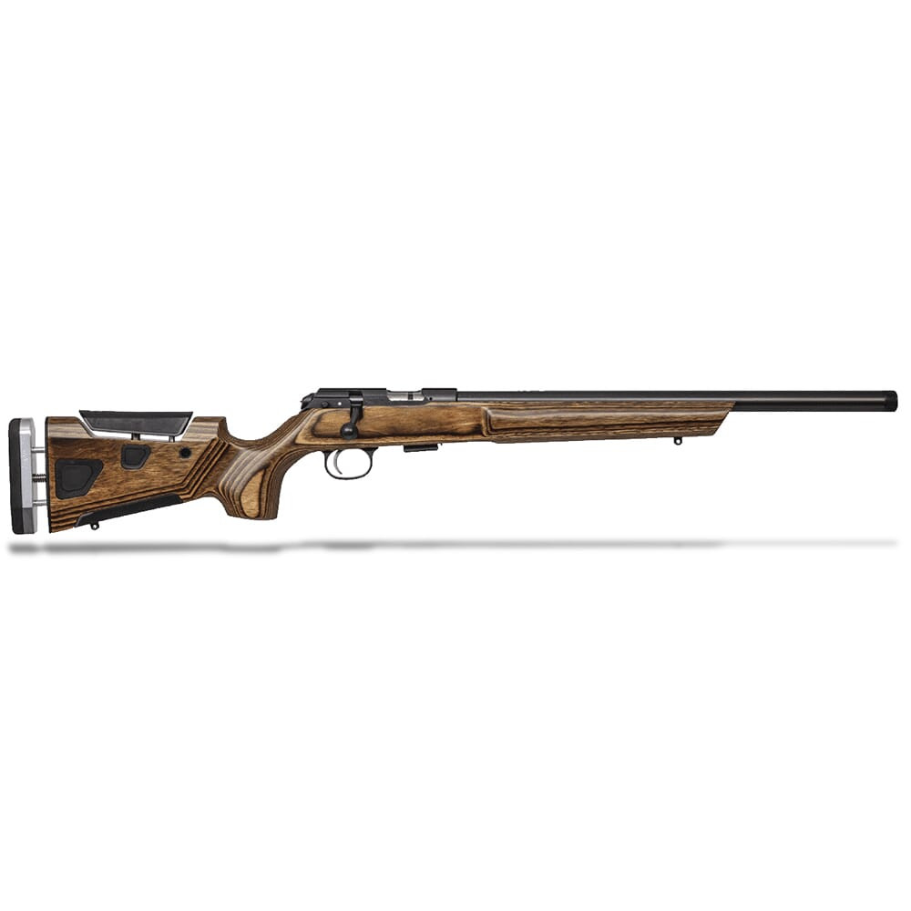 CZ-USA 457 At-One Varmint .22 LR 24"Bbl 1/2x28 Nitride, Brn Boyds Adj Laminate, 11mm Dovetail 5rd Rimfire Rifle 02366