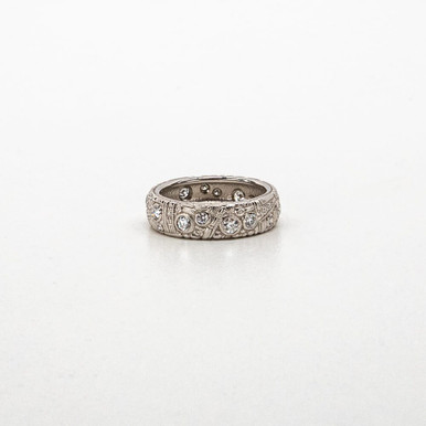 Alex Sepkus Platinum and Diamond 6mm Band with 17-18 Diamonds (0.60ct) R-7PD - Alex Sepkus