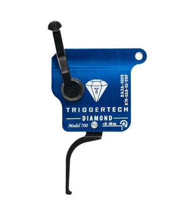 TriggerTech : Rem 700 Rough Diamond Triggers Rem700 Rough Diamond - Right Hand, Black Flat Lever, No Bolt Release Black R70-SAB-02-TNF - TriggerTech