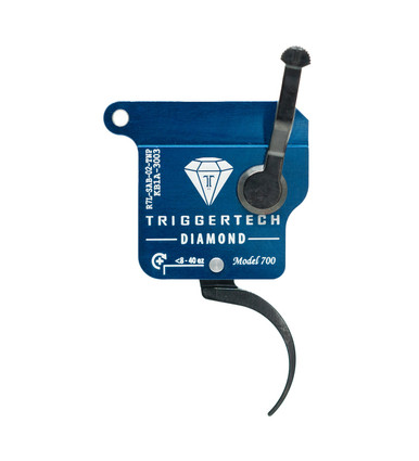 TriggerTech : Rem 700 Rough Diamond Triggers Rem700 Rough Diamond - Left Hand, Black Curve Lever, No Bolt Release Black R7L-SAB-02-TNP - TriggerTech
