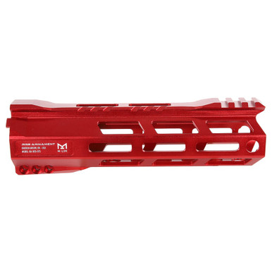 RISE Armament RA-905 7.5" RISE Red Skeletonized AR-15 M-LOK Handguard RA-905-075-RR - RISE Armament