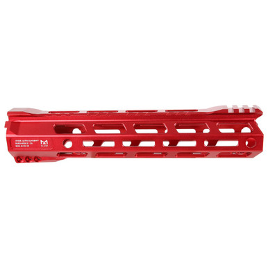 RISE Armament RA-905 10" RISE Red Skeletonized AR-15 M-LOK Handguard RA-905-100-RR - RISE Armament