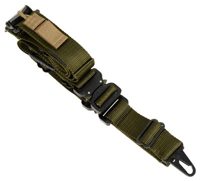 TAB Rapid Adjust Sling with Elite Buckles Olive Drab Green HK Hooks - TAB