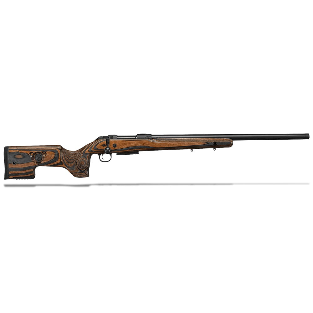 CZ-USA 600 ST2 Range 6 CM 5rd 24" 5/8x24 Drilled/Tapped Gry/Brn Laminate Stock Adj Cheek Rifle 07504