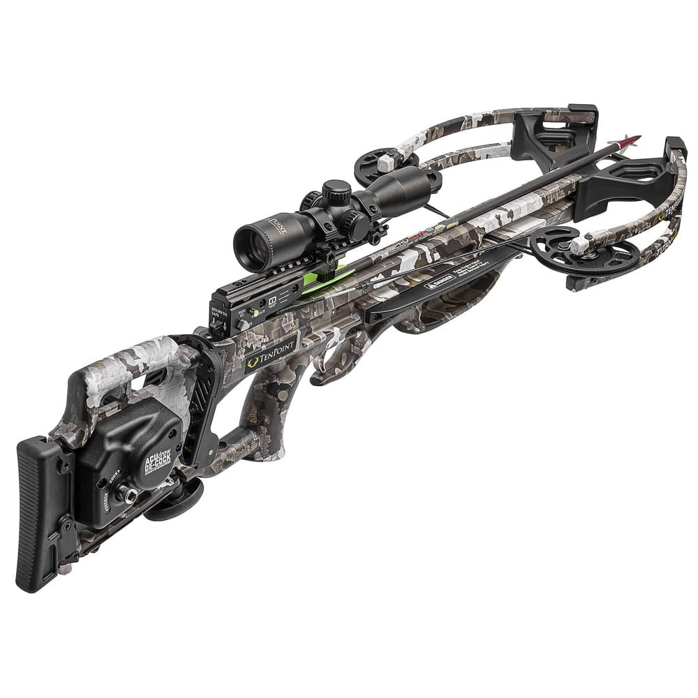 TenPoint Crossbows TenPoint Titan De-Cock REFURBISHED Crossbow w/ACUdraw De-Cock, Pro-View Scope, & 3 PE 400 Arrows RF-CB22047-7528 in Vektra - TenPoint Crossbows