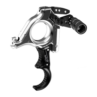 T.R.U. Ball Archery Abyss X-Tension Flex Relax Trigger 3 or 4 Finger (Ergo Adj Finger Pieces) Quick Silver Brass Medium Release TRAF-QS-M - T.R.U. Ball Archery