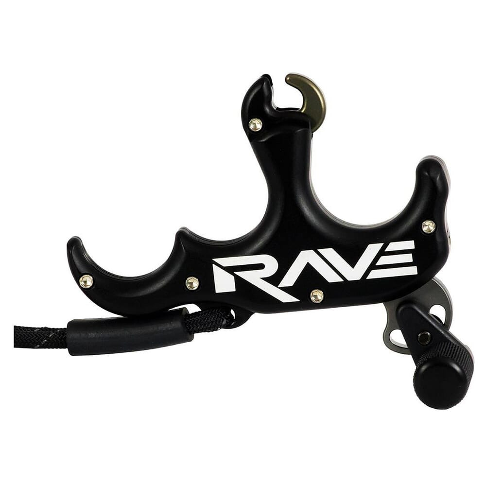 T.R.U. Ball Archery T.R.U. Ball Archery Rave 3 3 Finger Thumb Release w/Lanyard Black Release TRV3-BK - $154.99 at EuroOptic
