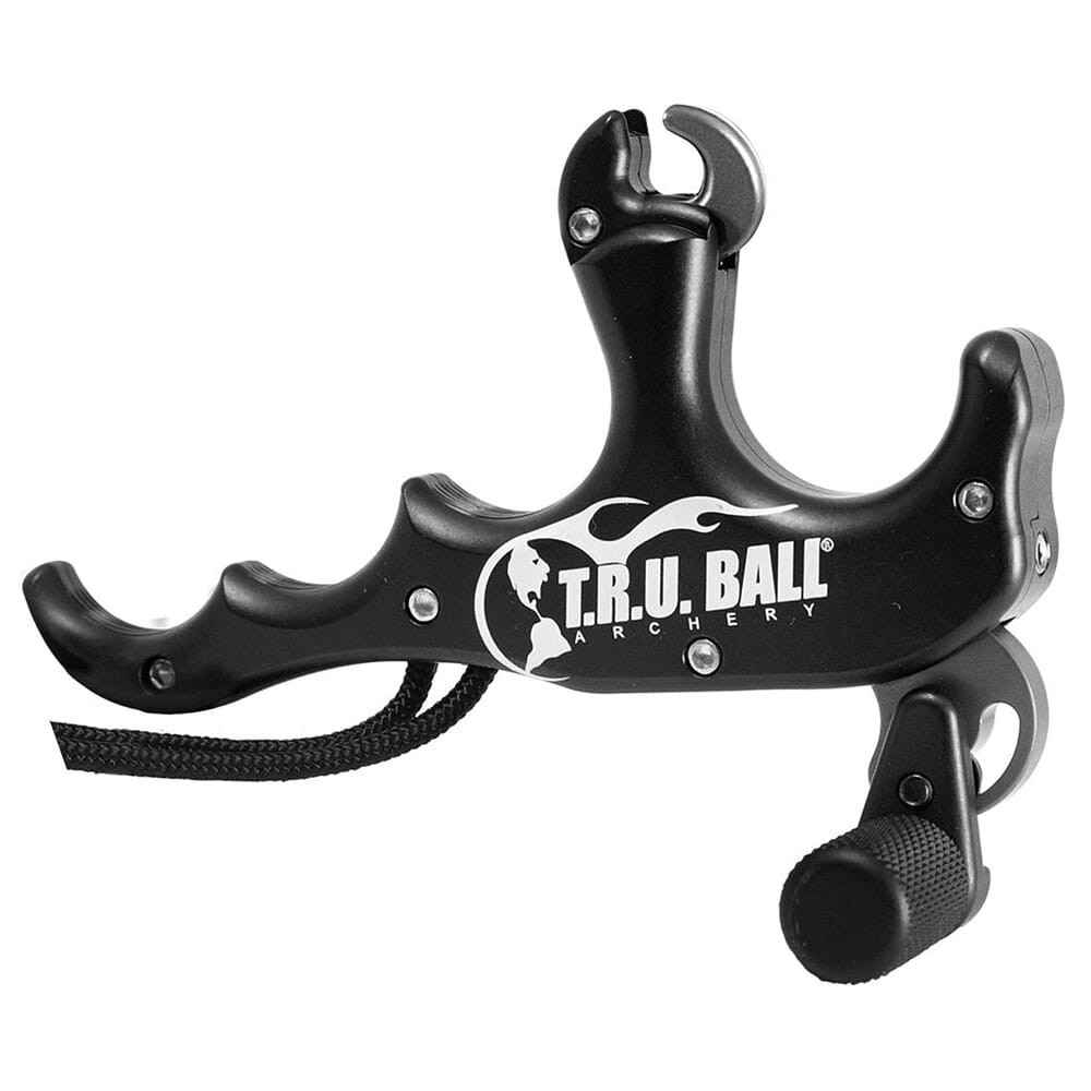 T.R.U. Ball Archery T.R.U. Ball Archery ST4LK'R 4 Finger Thumb Release w/Lanyard Black Release TSK4-BK - $154.99 at EuroOptic