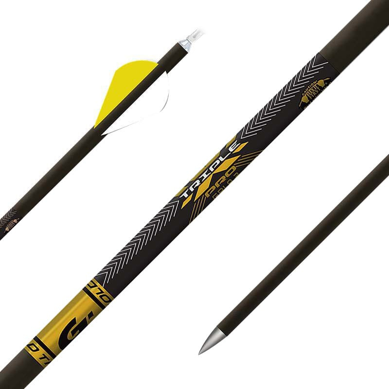 Gold Tip Triple X Pro Shafts 12ct TXPROSN in Black - Gold Tip