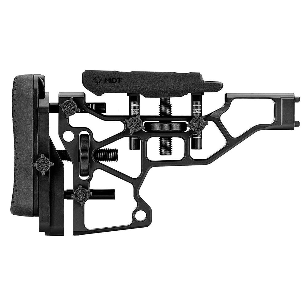 MDT XTN Interface SRS X Elite Short Blk Skeleton Buttstock 105127-BLK in Black - MDT