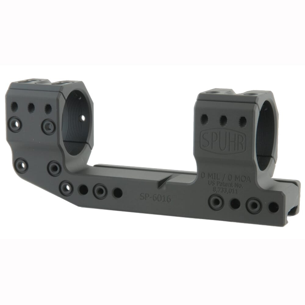 Spuhr Steel Side Clamp Picatinny Cantilever Scope Mount 36mm H38mm/1.5" 0MIL/0MOA PIC SP-6016M - Spuhr