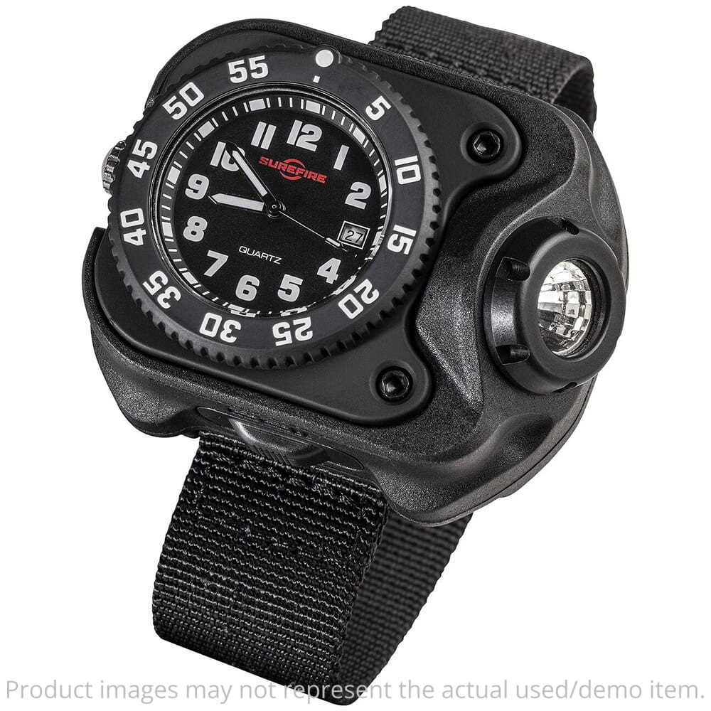 SureFire 2211 Signature Rechargeable Variable-Output LED WristLight & Watch 2211-B-BK-SF - Damaged Packaging UA4045 - USED/MISC