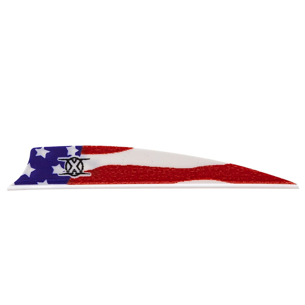 Bohning Archery Bohning X Vane 3.5" Shield Cut American Flag 100pk 10772AF35S - Bohning Archery