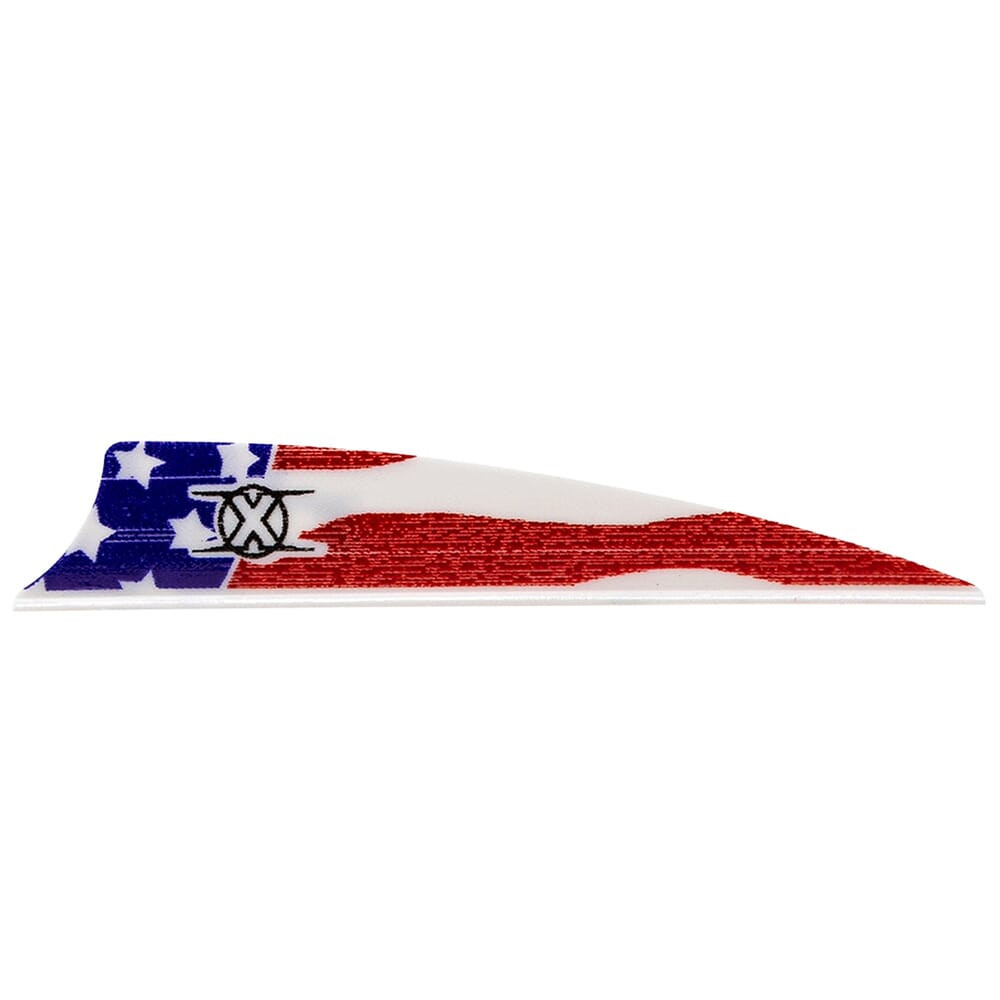 Bohning Archery Bohning X Vane 3" Shield Cut American Flag 100pk 10772AF3S - Bohning Archery