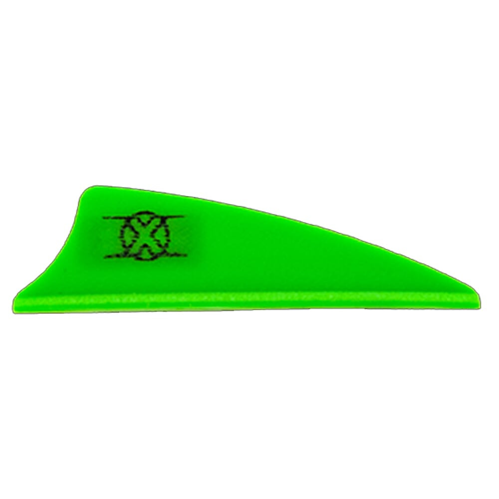 Bohning Archery Bohning X Vane 1.5" Shield Cut Neon Green 100pk 10772NG15 - Bohning Archery
