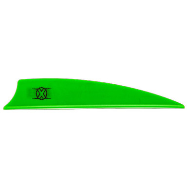 Bohning Archery Bohning X Vane 3" Shield Cut Neon Green 100pk 10772NG3S - Bohning Archery
