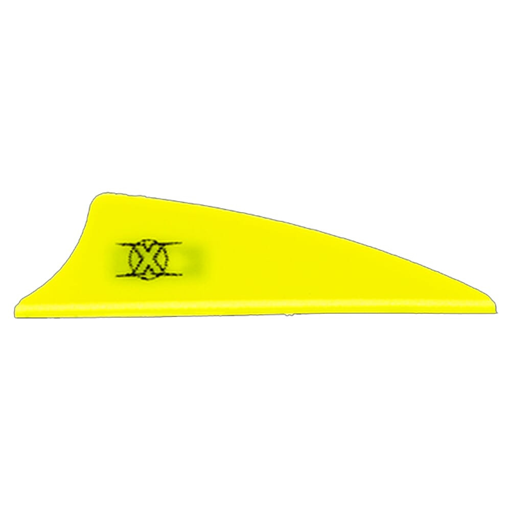 Bohning Archery Bohning X Vane 1.75" Shield CutNeon Yellow 100pk 10772NY175 - Bohning Archery