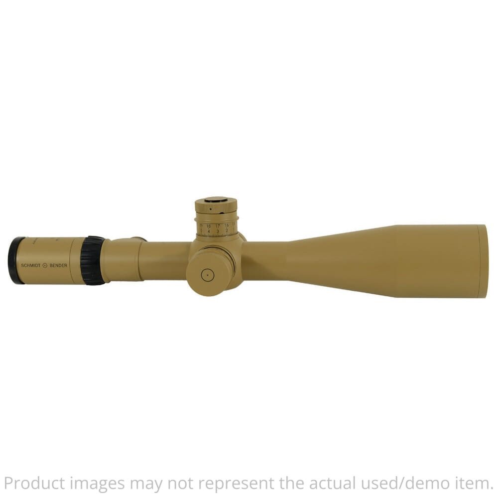 Schmidt Bender 5-25x56mm PM II LP H2CMR 1cm ccw DT MTC LT / ST ZC LT RAL8000 FFP Riflescope 677-945-922-B2-A8 - SN#403473 Aadland Caps, Lt - 