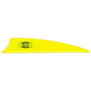 Bohning Archery Bohning X Vane 3" Shield Cut Neon Yellow 100pk 10772NY3S - Bohning Archery