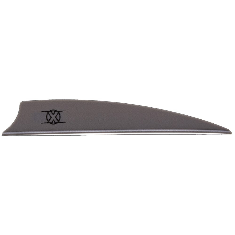 Bohning Archery Bohning X Vane 3.5" Shield Cut Silver 100pk 10772SL35S - Bohning Archery