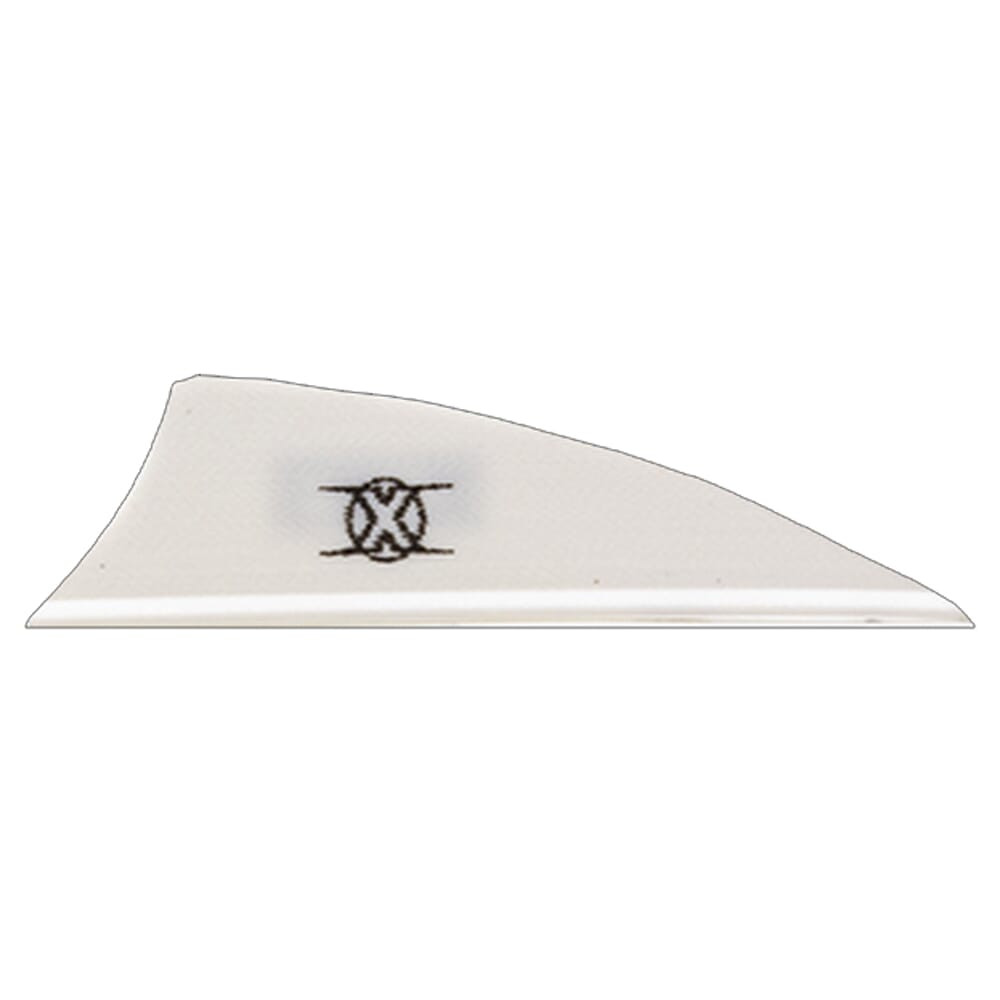 Bohning Archery Bohning X Vane 1.75" Shield Cut White 100pk 10772WH175 - Bohning