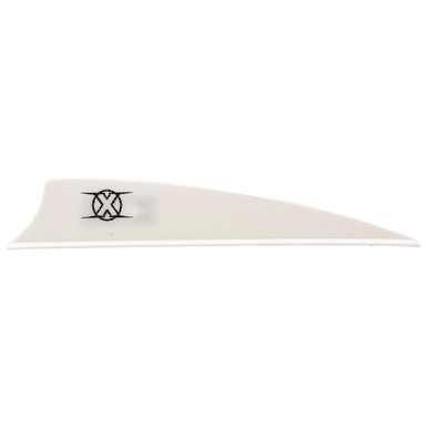 Bohning Archery Bohning X Vane 3" Shield Cut White 100pk 10772WH3S - Bohning Archery