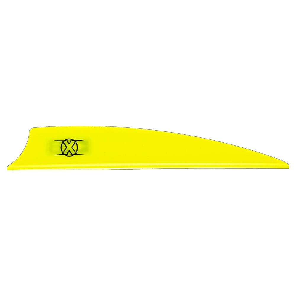 Bohning Archery Bohning X Vane 3.5" Shield Cut Neon Yellow 1000pk 10773NY35S - Bohning Archery