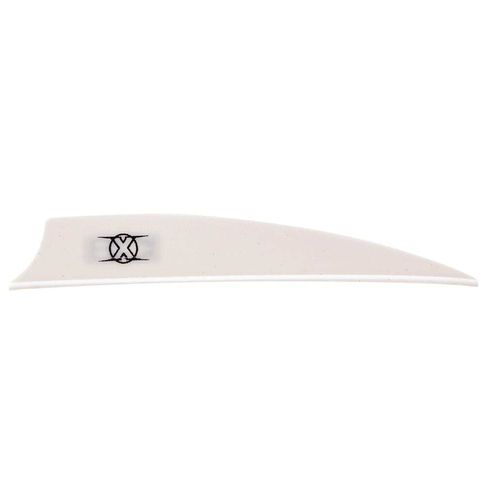 Bohning Archery Bohning X Vane 3.5" Shield Cut White 1000pk 10773WH35S - Bohning Archery