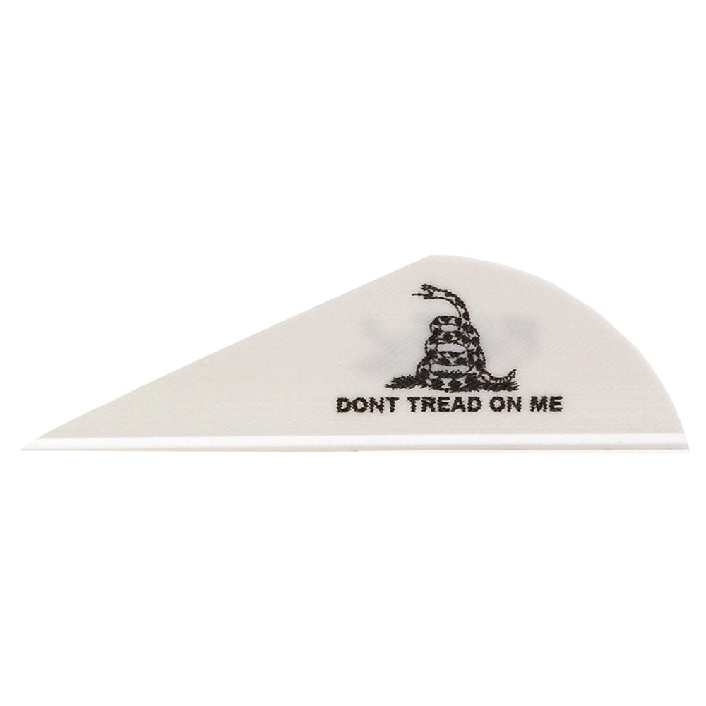 Bohning Archery Bohning Blazer Vane White Don't Tread On Me 1000pk 10833WH2DTOM - Bohning Archery