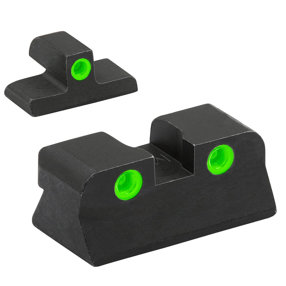 Meprolight USA Meprolight Tru-Dot Browning Hi Power Mark III Green/Green Fixed Pistol Sight Set 108853101 - Meprolight USA