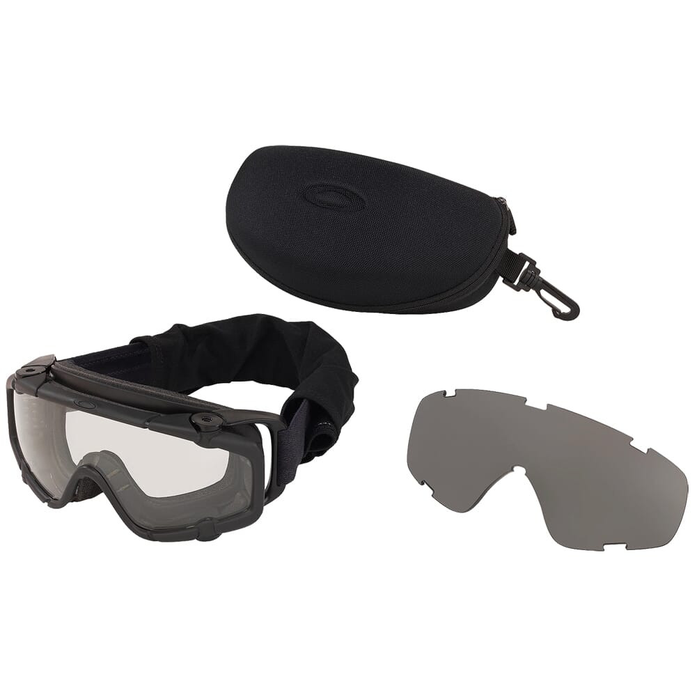 Oakley SI Ballistic Goggle w/Clear and Grey Lens Array 11-150 in Black - Oakley