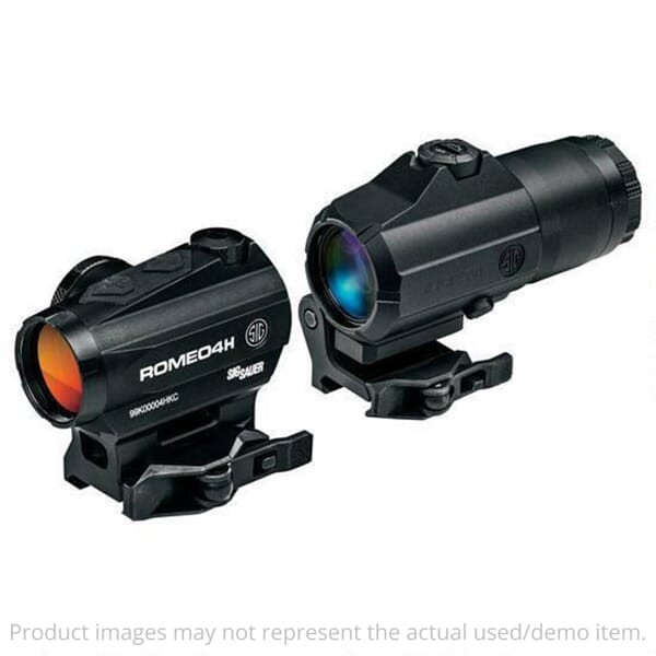 Sig Sauer ROMEO4H Red Dot Sight Ballistic Circle Dot w/ Juliet 4x Magnifier Black SORJ43111 UA4279 - 