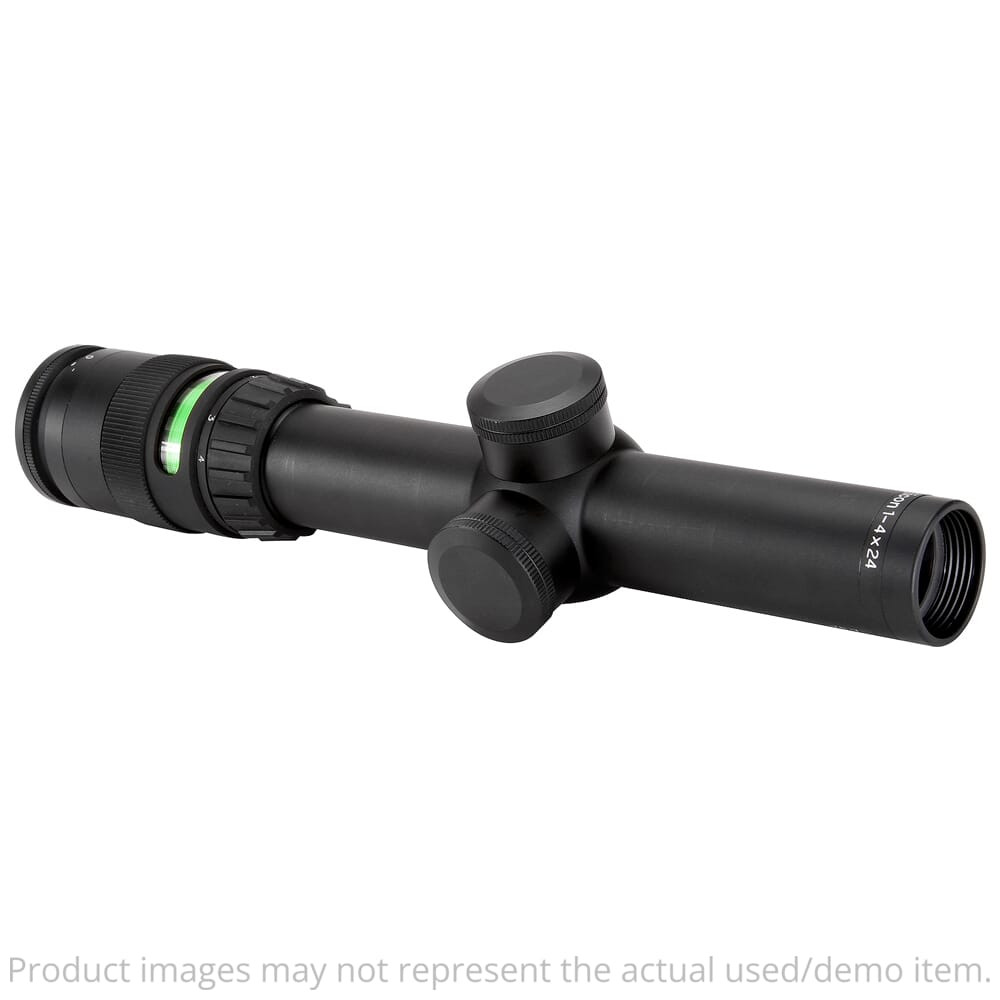 Trijicon AccuPoint 1-4x24mm SFP Crosshair w/ Green Dot 30mm Matte Blk Riflescope TR24-C-200071 - Excellent Condition UA4510 - USED/MISC