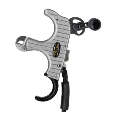 T.R.U. Ball Archery Blade Pro Flex 3 or 4 Finger (Ergo Adj Finger Pieces) Silver/QuickSilver Medium Release TBPF-SIQS-M - T.R.U. Ball Archery