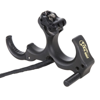 T.R.U. Ball Archery Honey Badger Claw Flex 3 or 4 Finger (Ergo Adj Finger Pieces) Black Tungsten Brass Large Release THBF-BT-L - T.R.U. Ball Archery