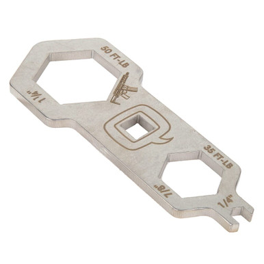 Q Honey Badger Multi-Tool Barrel Nut Wrench 3/8 Drive Stainless Steel