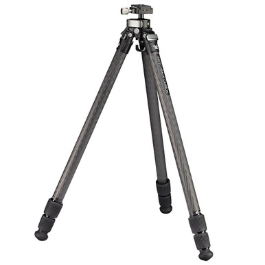 Vortex Optics Vortex Switchback Carbon Tripod Kit w/QR Plate w/1/4"-20 Thread, Detachable Counterweight Hook, Carry Case, Multi Tool & Spike Feet - Vortex Optics
